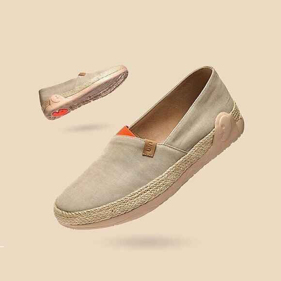 UIN Men's Slip Ons Walking Casual Loafers Comfortable Shoes (Marbella Khaki) - Picture 1 of 8